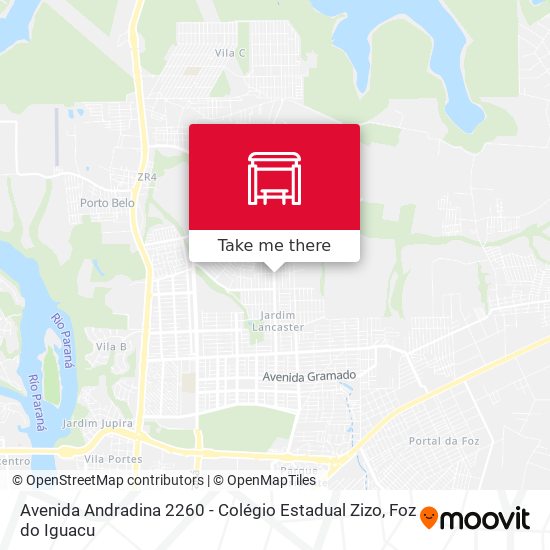 Avenida Andradina 2260 - Colégio Estadual Zizo map