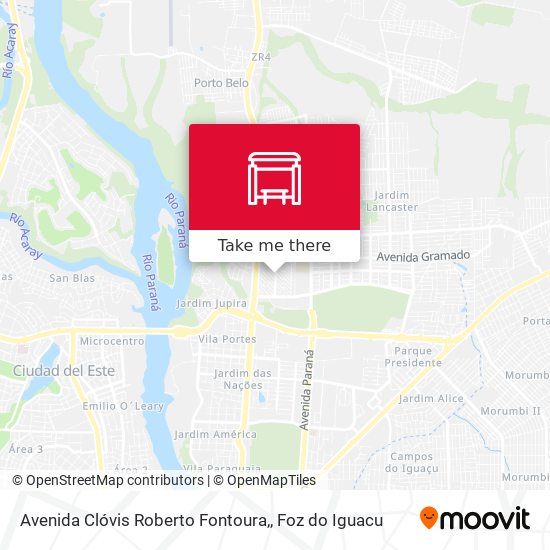 Avenida Clóvis Roberto Fontoura, map