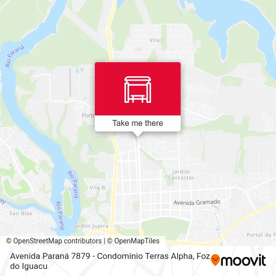 Avenida Paraná 7879 - Condomínio Terras Alpha map