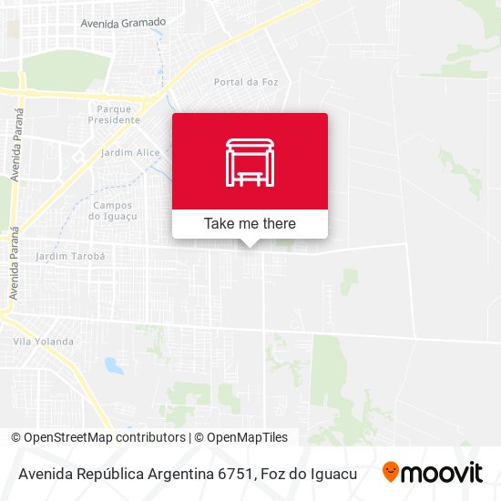 Mapa Avenida República Argentina 6751