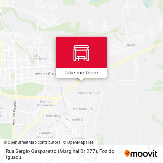 Rua Sergio Gasparetto (Marginal Br 277) map