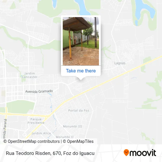 Rua Teodoro Risden, 670 map