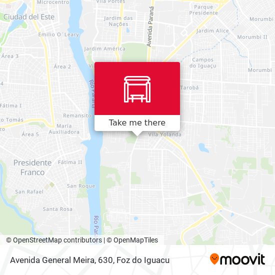 Avenida General Meira, 630 map