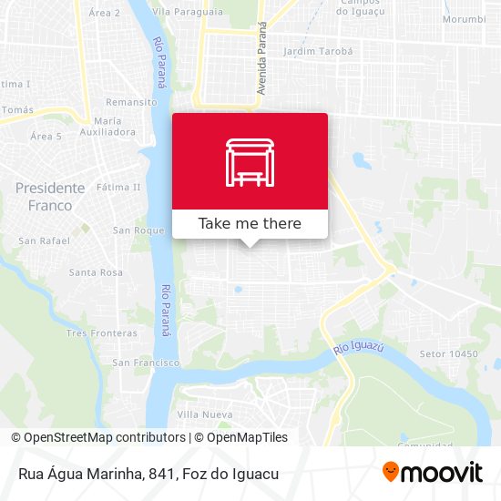 Rua Água Marinha, 841 map