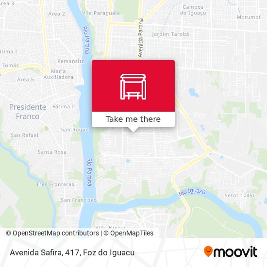 Avenida Safira, 417 map