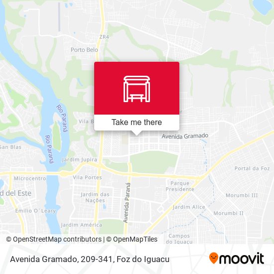 Avenida Gramado, 209-341 map