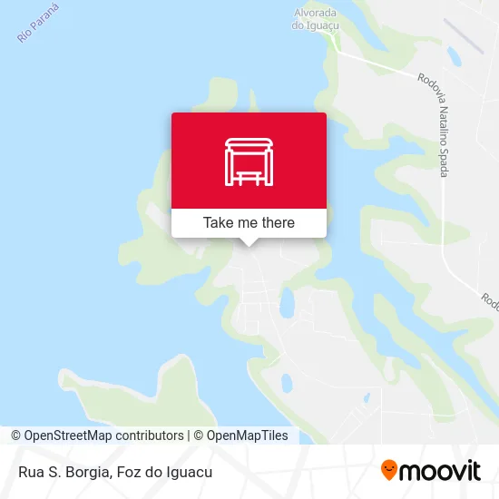Rua S. Borgia map