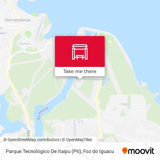 Mapa Parque Tecnológico De Itaipu (Pti)