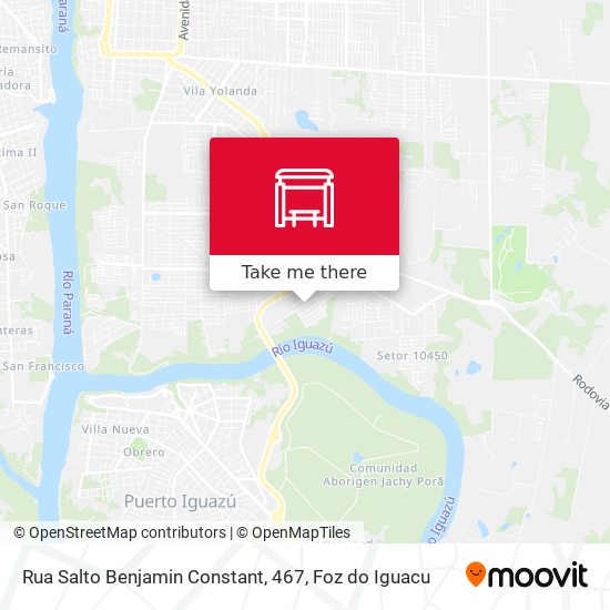 Mapa Rua Salto Benjamin Constant, 467