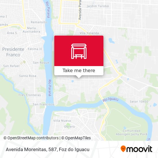 Avenida Morenitas, 587 map