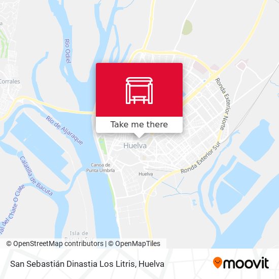 San Sebastián Dinastia Los Litris map