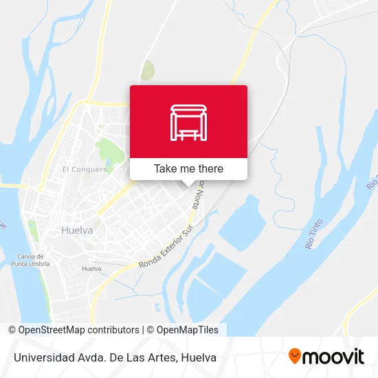 Universidad Avda. De Las Artes map