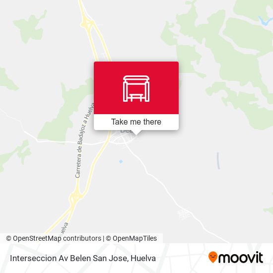Interseccion Av Belen  San Jose map