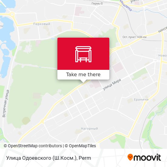 Улица Одоевского (Ш.Косм.) map