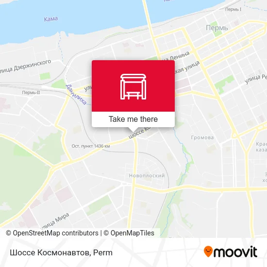 Шоссе Космонавтов map