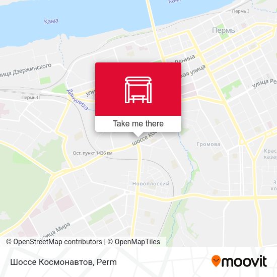 Шоссе Космонавтов map