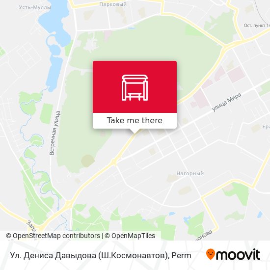 Ул. Дениса Давыдова (Ш.Космонавтов) map