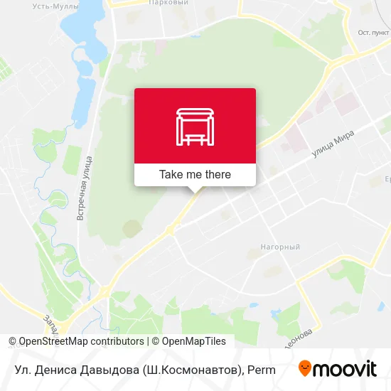 Ул. Дениса Давыдова (Ш.Космонавтов) map