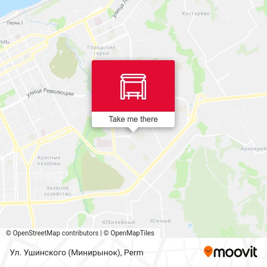 Ул. Ушинского (Минирынок) map