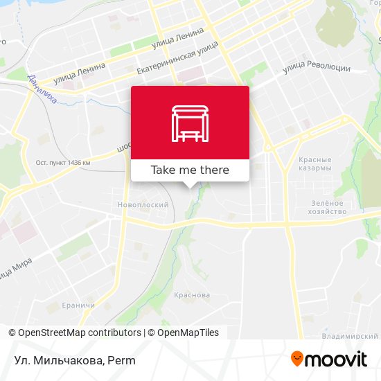 Ул. Мильчакова map