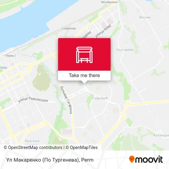 Ул Макаренко (По Тургенева) map