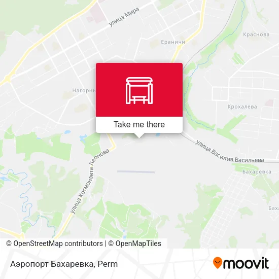 Аэропорт Бахаревка map