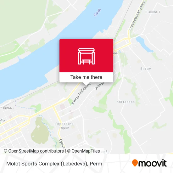 Molot Sports Complex (Lebedeva) map