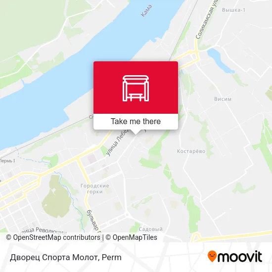 Дворец Спорта Молот map