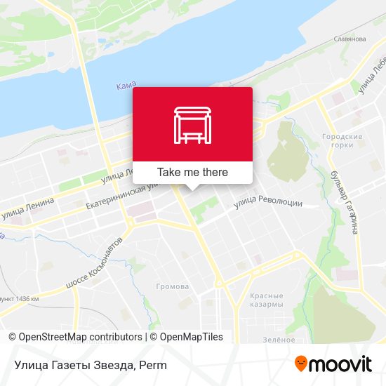Улица Газеты Звезда map