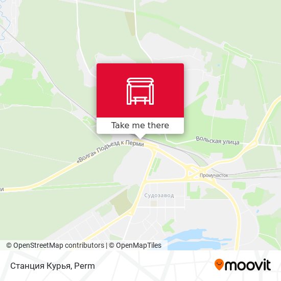 Станция Курья map