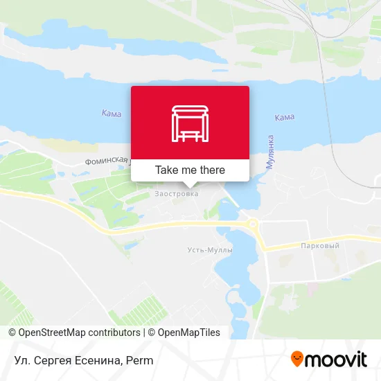 Ул. Сергея Есенина map