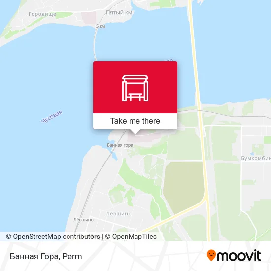 Банная Гора map