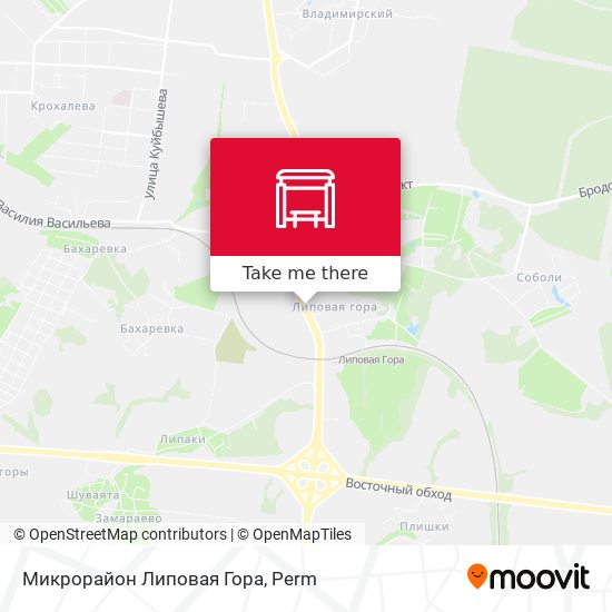 Микрорайон Липовая Гора map