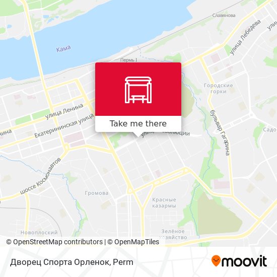 Дворец Спорта Орленок map