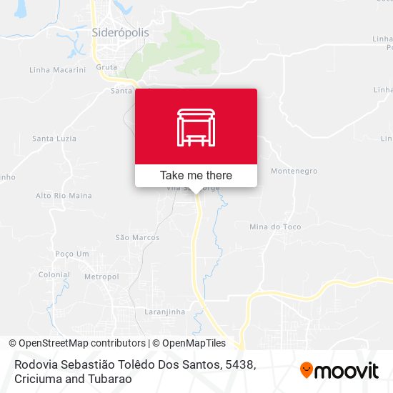 Rodovia Sebastião Tolêdo Dos Santos, 5438 map