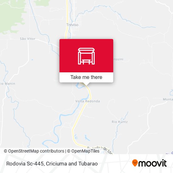 Rodovia Sc-445 map