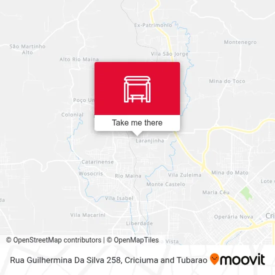 Rua Guilhermina Da Silva 258 map