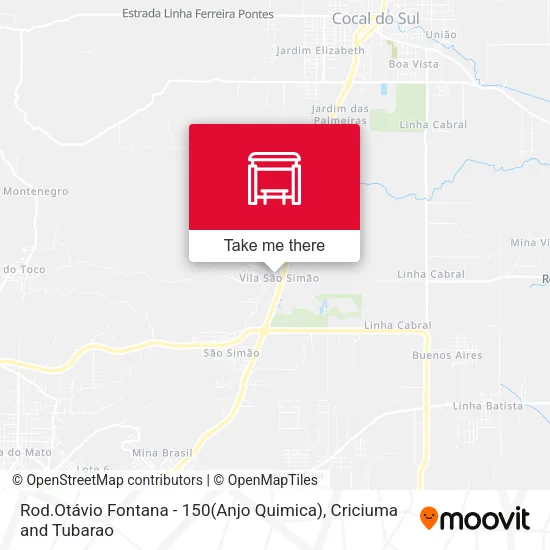 Rod.Otávio Fontana - 150(Anjo Quimica) map
