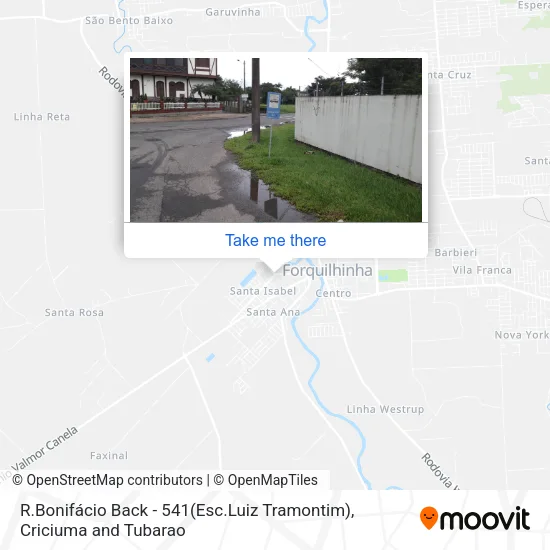 R.Bonifácio Back - 541(Esc.Luiz Tramontim) map