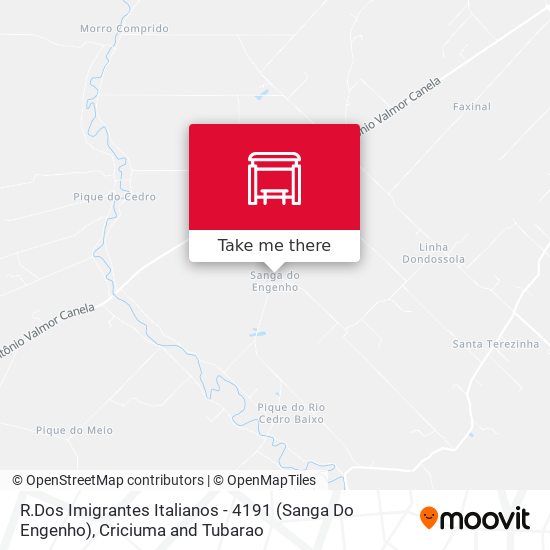 Mapa R.Dos Imigrantes Italianos - 4191 (Sanga Do Engenho)