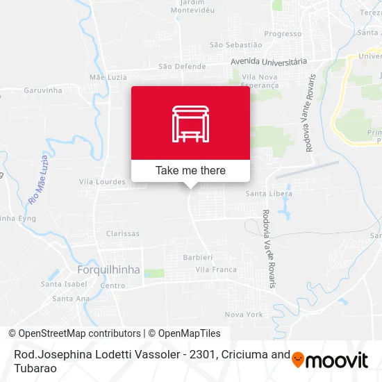 Rod.Josephina Lodetti Vassoler - 2301 map