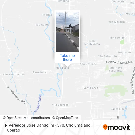 R.Vereador Jose Dandolini - 370 map