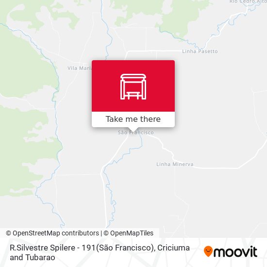 R.Silvestre Spilere - 191(São Francisco) map