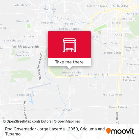 Rod.Governador Jorge Lacerda - 2050 map
