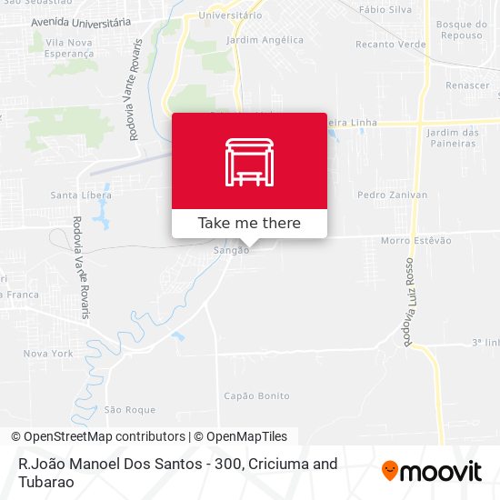 R.João Manoel Dos Santos - 300 map