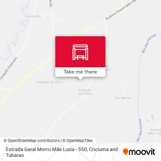 Estrada Geral Morro Mãe Luzia - 550 map