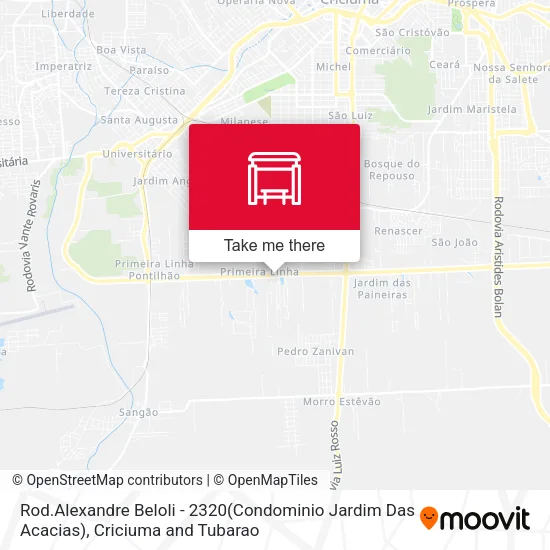 Rod.Alexandre Beloli - 2320(Condominio Jardim Das Acacias) map