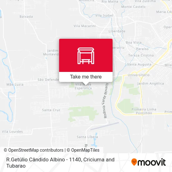 R.Getúlio Cândido Albino - 1140 map