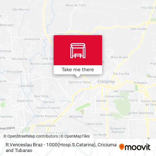 R.Venceslau Braz - 1000(Hosp.S.Catarina) map