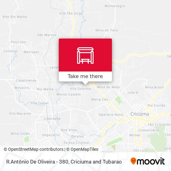 R.Antônio De Oliveira - 380 map